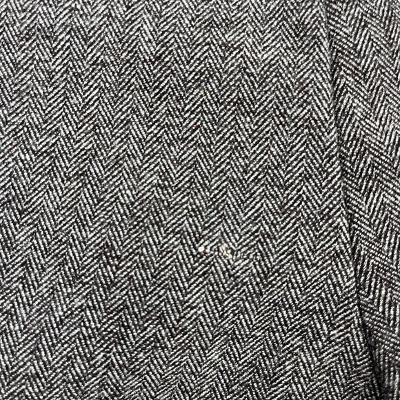 Brooklyn Industries Tweed Shorts Sz 4 Preppy Dark Academia Leather Herringbone - Picture 9 of 13